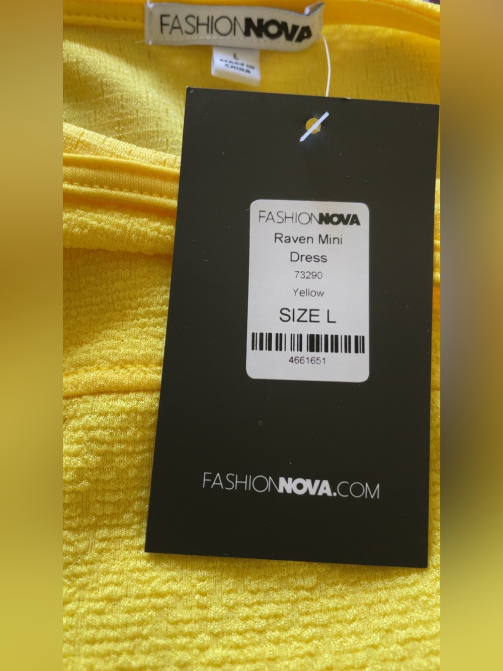 Fashion Nova Yellow Double-Strap Bodycon Mini Dress - Picture 4 of 4